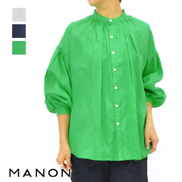 ：MANON マノン リネンアミカルシャツ SH-245 レディース