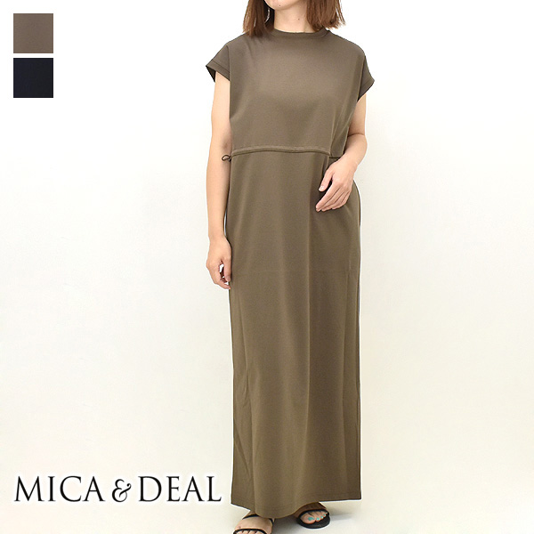 【セール/10%OFF】MICA&amp;DEAL マイカアンドディール ウエストドロストワンピース 012...