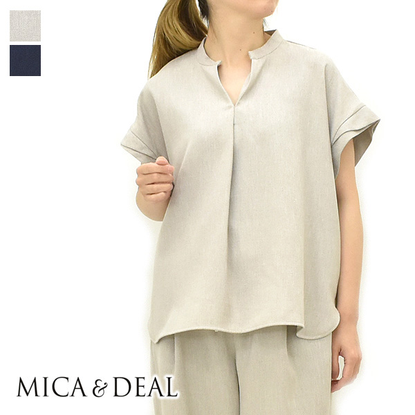 MICA&DEAL（マイカアンドディール） スキッパーブラウス 半袖 