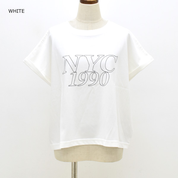 【セール/20%OFF】MICA&DEAL マイカアンドディール "NYC1990"プリントTシャツ 0125209181 レディース【SALE】【返品・交換不可】