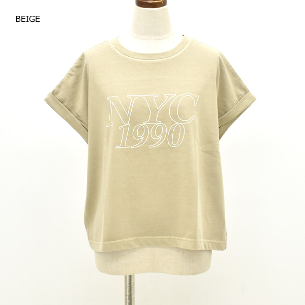 【セール/20%OFF】MICA&DEAL マイカアンドディール "NYC1990"プリントTシャツ 0125209181 レディース【SALE】【返品・交換不可】