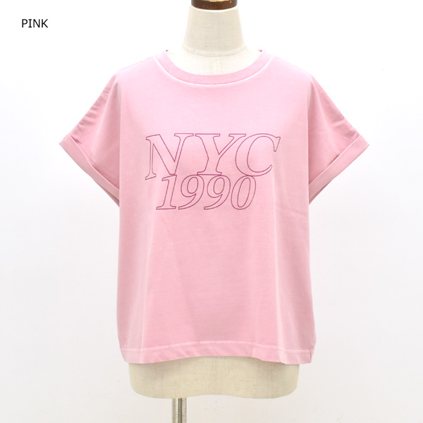 【セール/20%OFF】MICA&DEAL マイカアンドディール "NYC1990"プリントTシャツ 0125209181 レディース【SALE】【返品・交換不可】