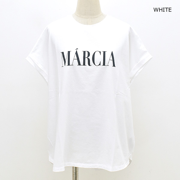 MICA&DEAL マイカアンドディール "MARCIA" ヘムラウンドロゴプリントTシャツ 半袖 0125309202 レディース