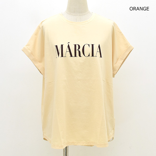 MICA&DEAL マイカアンドディール "MARCIA" ヘムラウンドロゴプリントTシャツ 半袖 0125309202 レディース