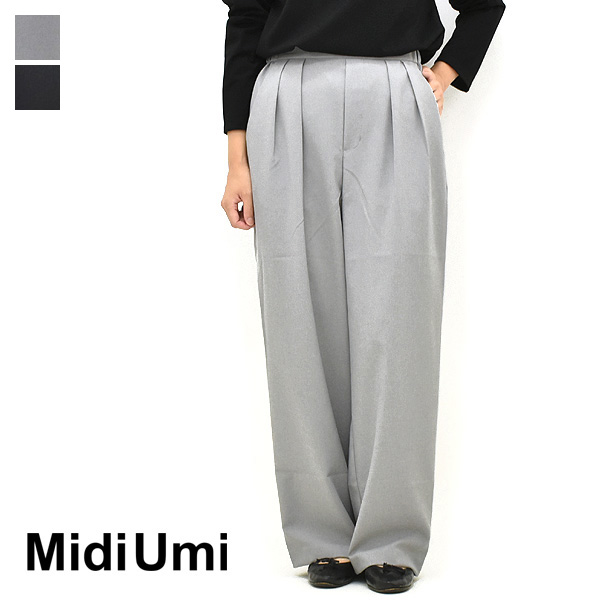 MidiUmi（ミディウミ） ワイドスラックスパンツ 3-769984 レディース
