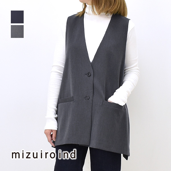 mizuiroind mizuiro-ind ミズイロインド ディープVネックワイド