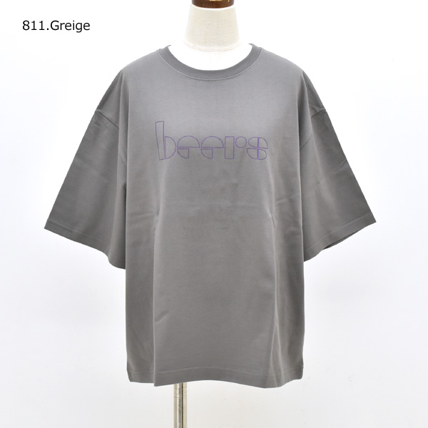 NAT ナット プリントTシャツ "beers" 五分袖 コットン N0079 レディース