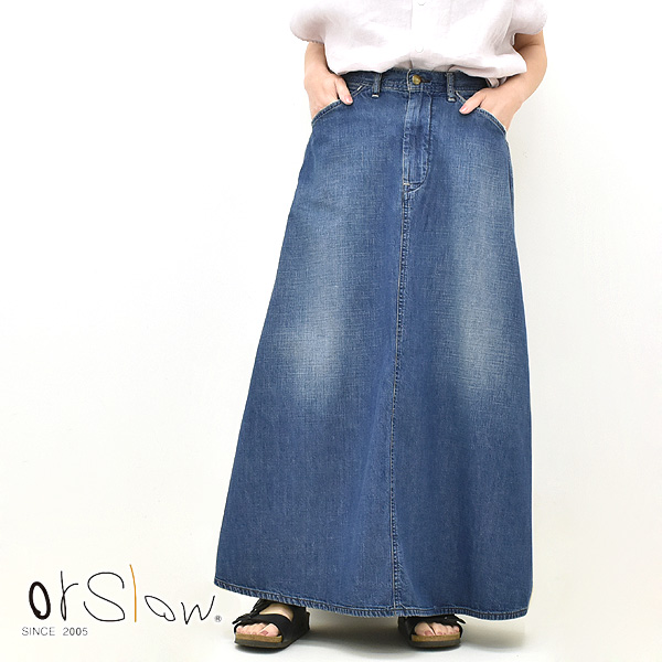 orSlow（オアスロウ） 30's PAINTER LONG DENIM SKIRT ペインター