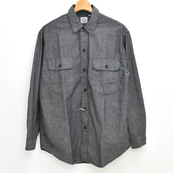 orSlow（オアスロウ） ブラックシャンブレー ワークシャツ BLACK