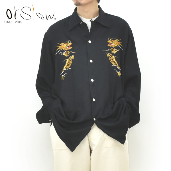 orSlow オアスロウ スーベニアスカシャツ 長袖 01-8082 メンズの画像