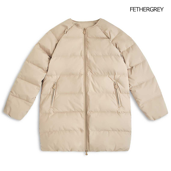 PYRENEX ピレネックス ARTNEY SOFT 3 アートニー ノーカラーダウンジャケット コート ミドルレングス HWU001 レディース