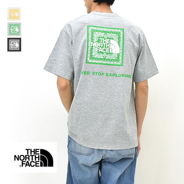 【セール/10%OFF】THE NORTH FACE ノースフェイス バンダナスクエアロゴTシャツ ...