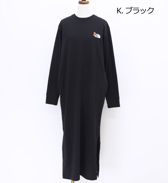 THE NORTH FACE ノースフェイス L/S Flower Logo Onepiece ロング