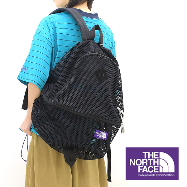 THE NORTH FACE PURPLE LABEL ノースフェイス パープルレーベル Mesh Day Pack メッシュデイパック ブラック  NN7317N メンズ レディース