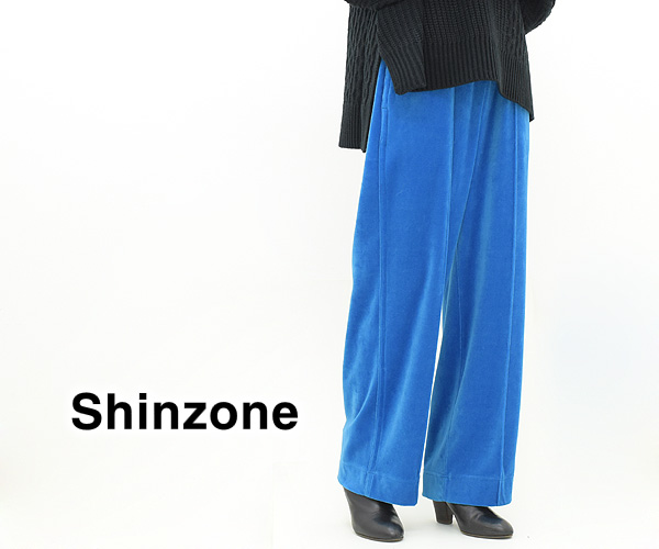 THE SHINZONE シンゾーン ベロアトラックボーイパンツ 