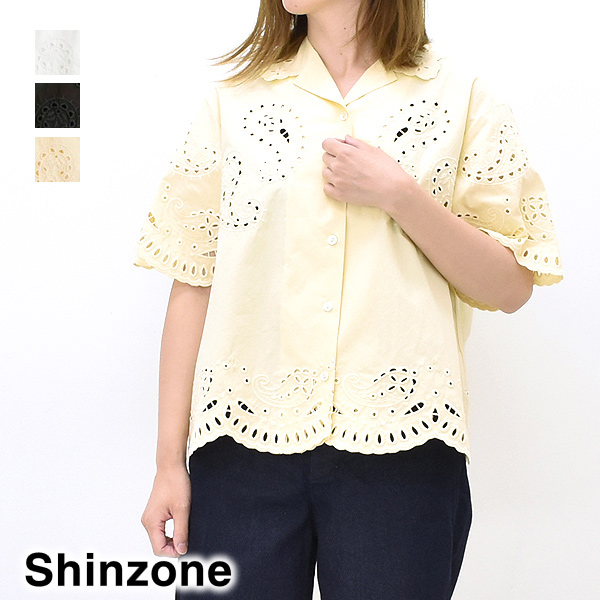 THE SHINZONE ペイズリー オープンカラーシャツ PAISLEY OPEN COLLAR ...