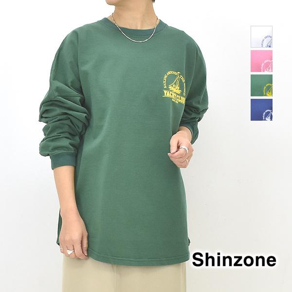 THE SHINZONE シンゾーン &quot;YACHT CLUB LONG TEE&quot; ロゴプリントロンT...