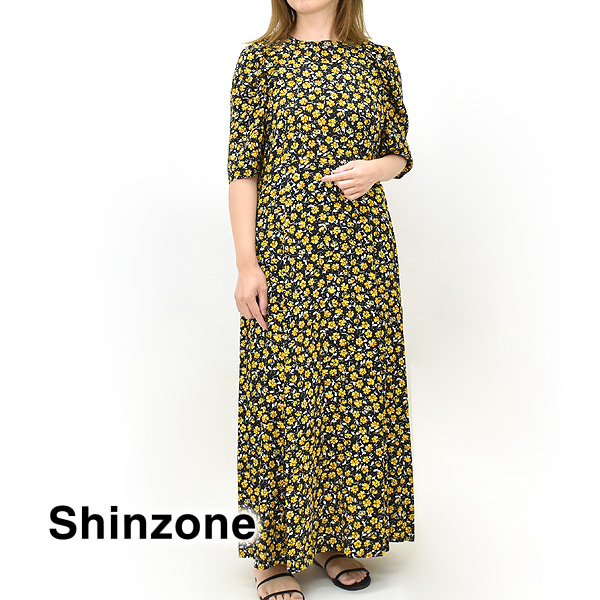 【24MID-SUMMER】THE SHINZONE シンゾーン デイジードレス 花柄マキシワンピー...