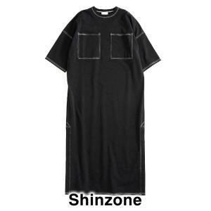 THE SHINZONE シンゾーン ステッチワンピース STITCH OP カットソー半袖ワンピー...