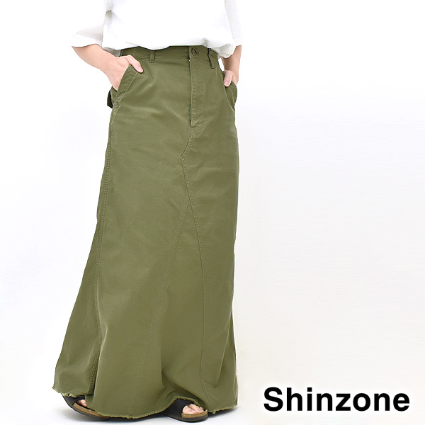 THE SHINZONE シンゾーン ウォッシュドベイカースカート WASHED BAKER SKIRT 24MMSSK04 レディース｜y-trois｜02