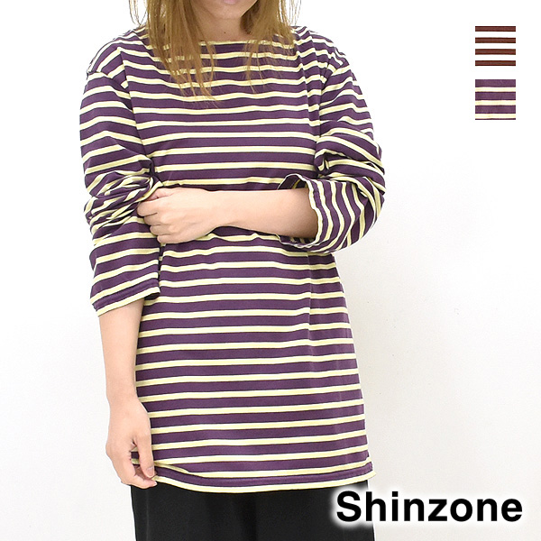 THE SHINZONE シンゾーン マリンボーダーTシャツ 長袖 &lt;シーズンカラー&gt; MARINE...
