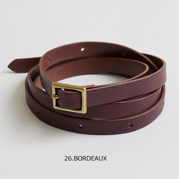 【24SS】THE SHINZONE シンゾーン Vine BELT レザーナローベルト 24SMSIT04｜y-trois｜03