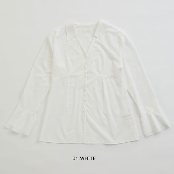【セール/20%OFF】【25Summer】THE SHINZONE シンゾーン FLARE CUFFS BLOUSE フレアカフスブラウス 25MMSBL01【SALE】【返品・交換不可】 Shinzone 【セール/20%OFF】【25Summer】THE SHINZONE