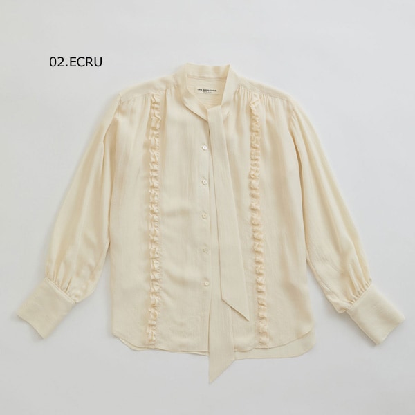 Shinzone 【25SS】THE SHINZONE シンゾーン BOW TIE BLOUSE ボウタイ 