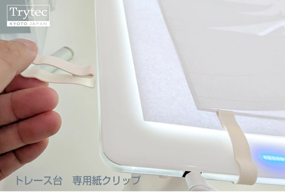 アナログアニメ制作セット（タッピング機、タップ、トレース台） トレース台 トレビュアー専用 紙クリップセット 4個入り TREVIEWER