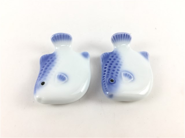 メール便送料無料】有田焼 北川美宣窯 フグ箸置き【5.5cm 箸おき はし