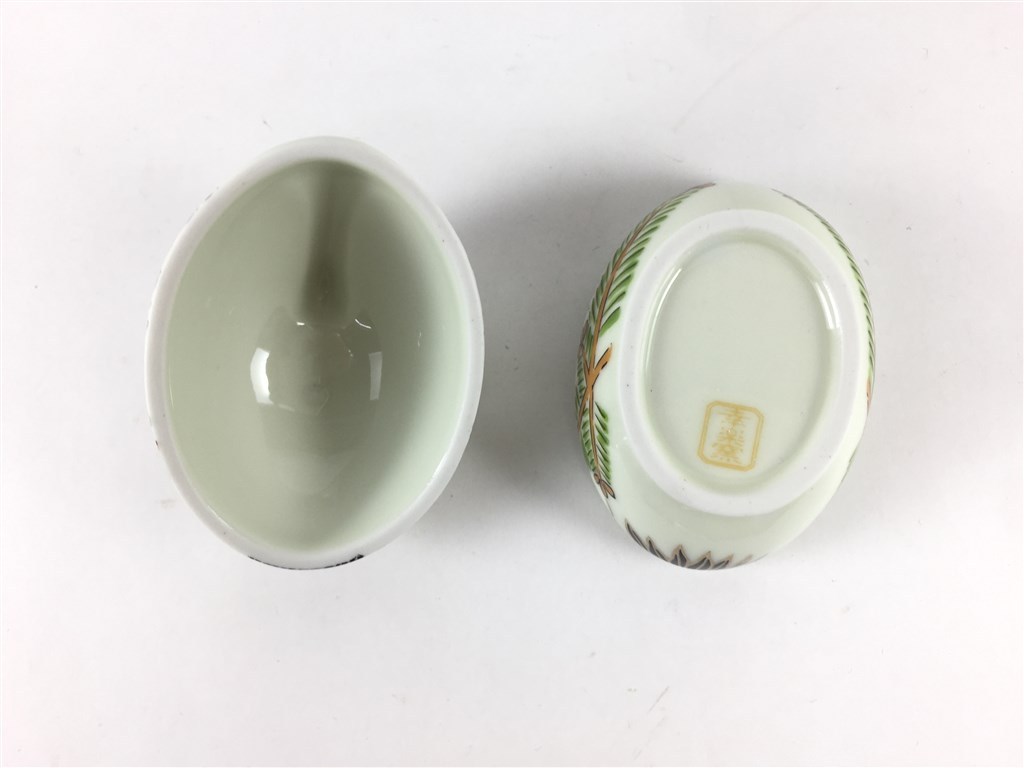有田焼 幸楽窯 珍味入 (鶴 /亀)【珍味入れ 蓋もの 6cm ツル つる