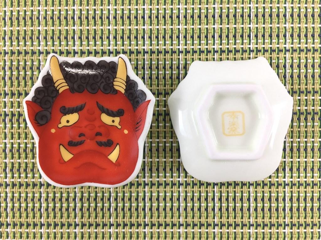 メール便送料無料】有田焼 幸楽窯 箸置(錦おふくさん/泣いた赤鬼)【5cm