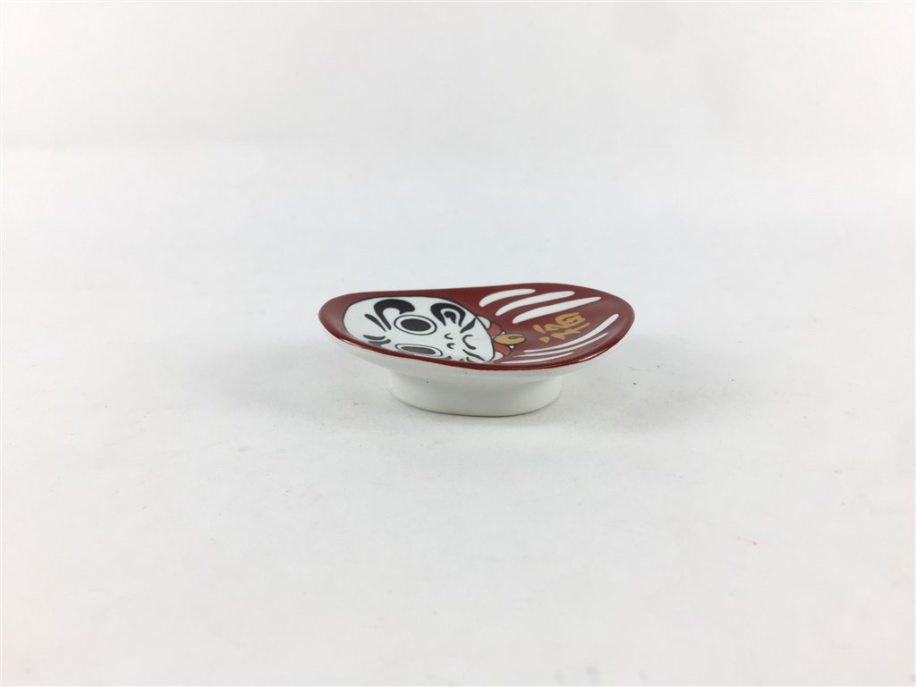 メール便送料無料 有田焼 幸楽窯 錦福だるま箸置 豆皿 5.5cm 箸置き