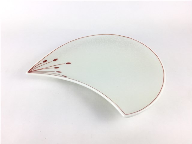 有田焼 幸楽窯 花びら 銘々皿 (白銀 / ピンク銀)【錦銀叩/錦曙釉銀叩