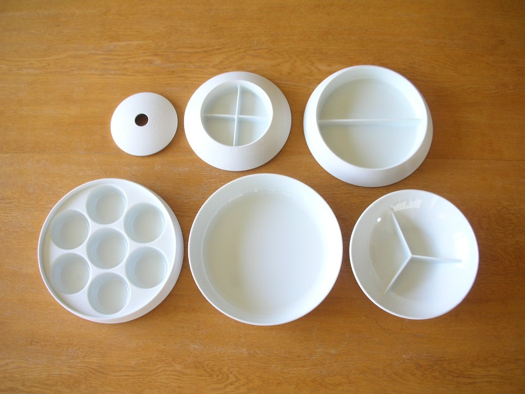 蓋もの重箱　陶器　玉重　染縞　有田焼孝荘窯　未使用 rs_godan_001.jpg