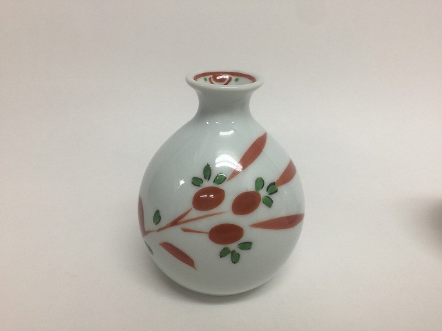 元禄古伊万里 酒器セット 徳利2本 お猪口5客 箸置き付 明宝窯 R8SB375 伊万里焼 田森陶園 晩酌セット 古赤絵 セット品 酒器 徳利 おちょこ 皿