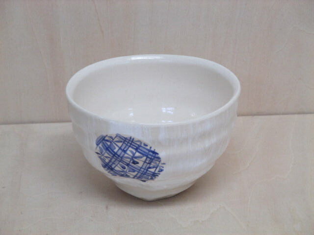 新品波佐見焼太一窯ミモザ茶碗青