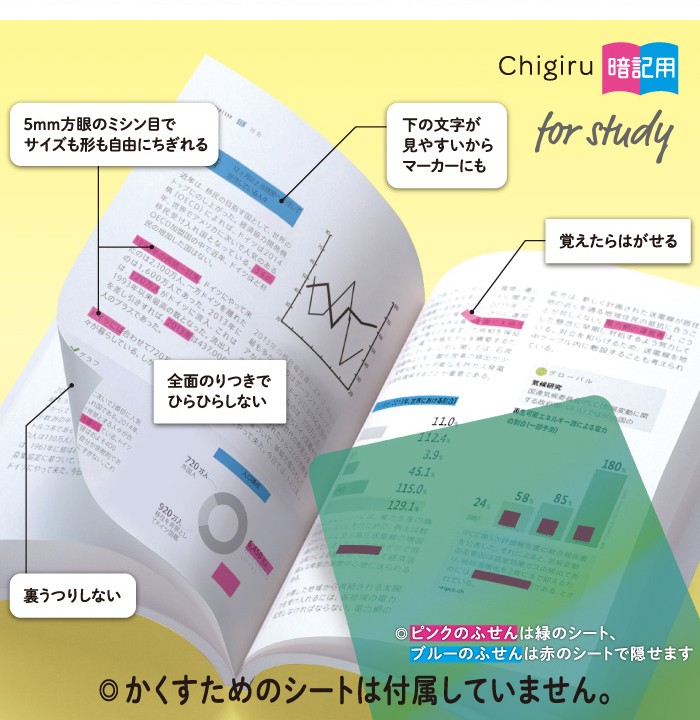 ヤマト CHIGIRU 暗記用 ピンク＆ブルー2個セット チギル ちぎる 