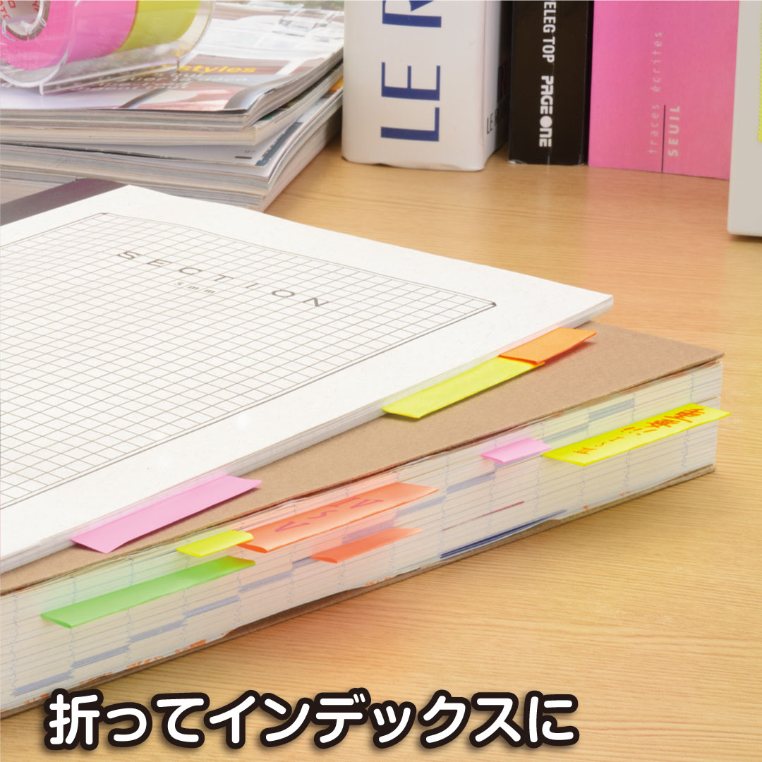 ロール付箋 ヤマト メモックロールテープ 詰め替え用 15mm幅 蛍光色 3