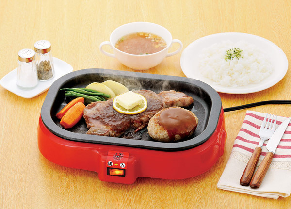 HOME SWAN ホームスワン 着脱式 電気たこ焼き器 平プレート付き) SNT