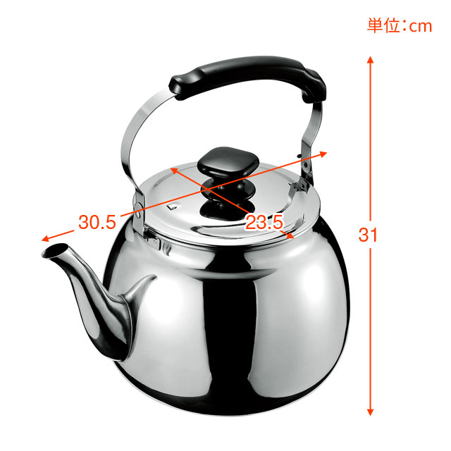 大容量やかん ビッグケトル 6リットル BK-60 IH対応[ガス火もOK] やかん ステンレス ケトル 6L kettle  :10011912:生活館Livinza ヤフー店 - 通販 - Yahoo!ショッピング