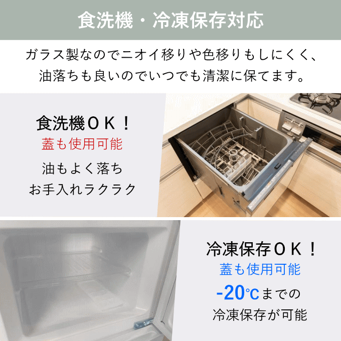 保存容器 5点 セット 耐熱ガラス 電子レンジ オーブン 冷蔵 冷凍 食洗
