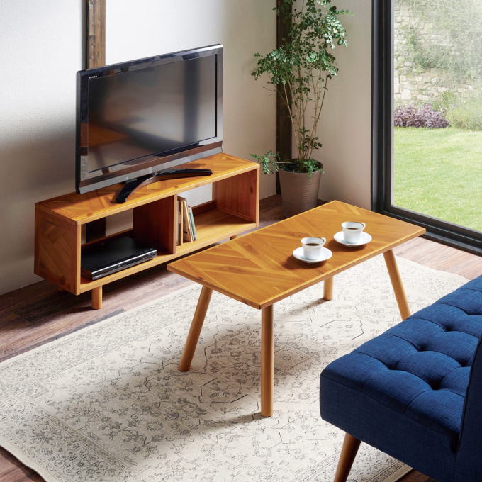 弘益 テレビ台 ローボード ロータイプ おしゃれ コーナー 100cm 収納