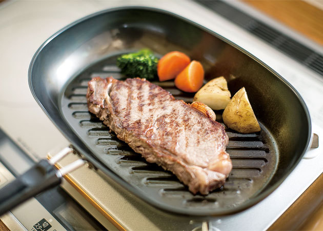 杉山金属 鉄製 ステーキパン IH対応 日本製 KS-3030 : 生活館Livinza