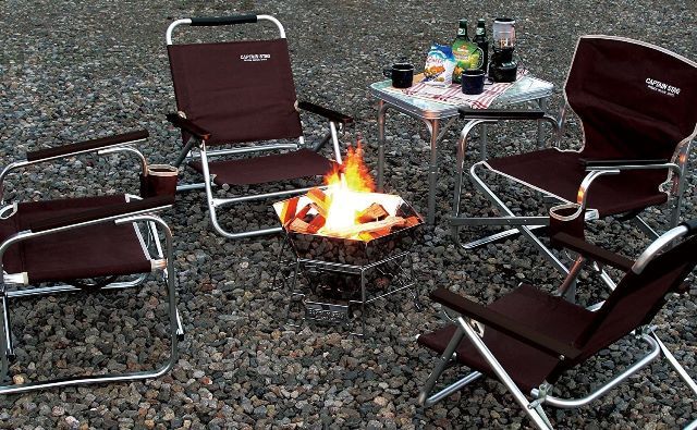 キャプテンスタッグ(CAPTAIN STAG) 焚火台 ヘキサステンレス ファイア グリル バッグ付 M-6498