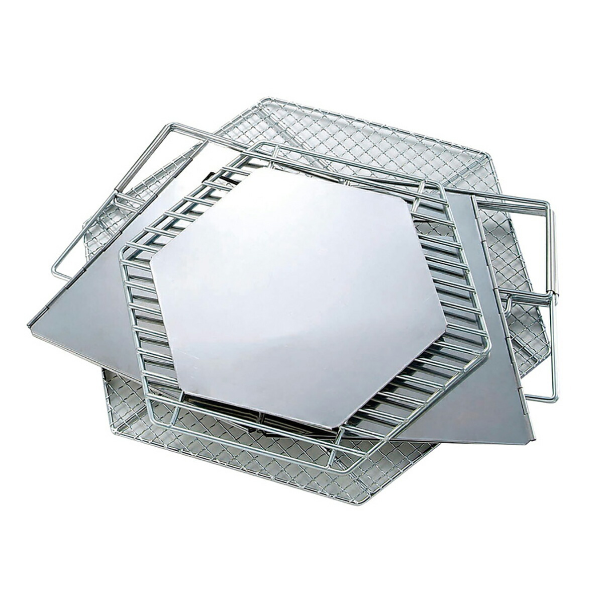 キャプテンスタッグ(CAPTAIN STAG) 焚火台 ヘキサステンレス ファイア グリル バッグ付 M-6498