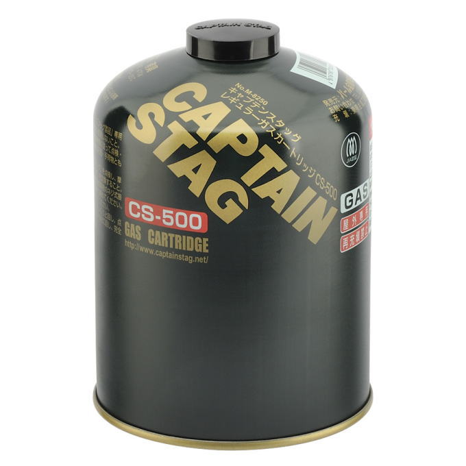 【G.C.S製】CAPTAIN STAG OD缶型 スタッシュケース　セーフ缶 CAPTAIN STAG（キャプテンスタッグ） ガスカートリッジ 2個 レギュラー