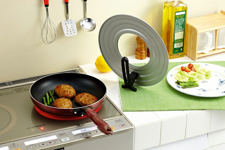 フッ素スタンドフライパンカバー窓付22〜28cm用
