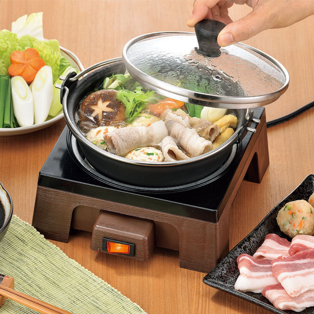 HOME SWAN ホームスワン すきやき御膳 ガラス蓋付き SSG-55 すき焼き鍋