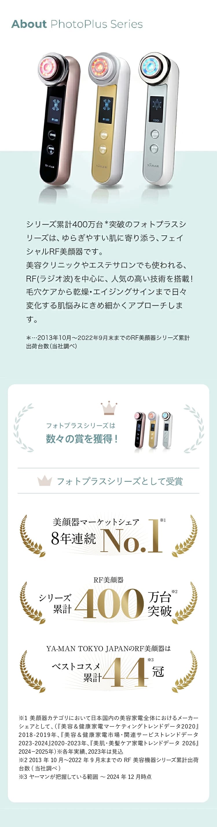 YA‐MAN（ヤーマン） 美顔器 RF美顔器 フォトプラス EX スムースS 公式